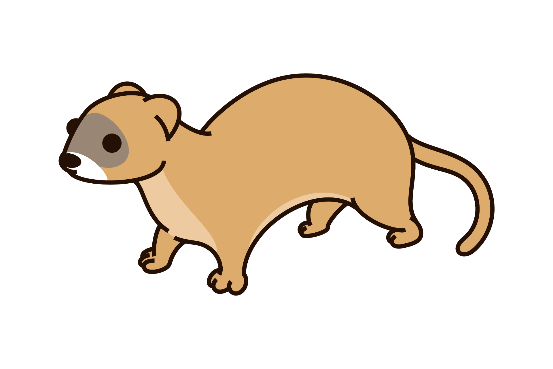イタチのイラスト